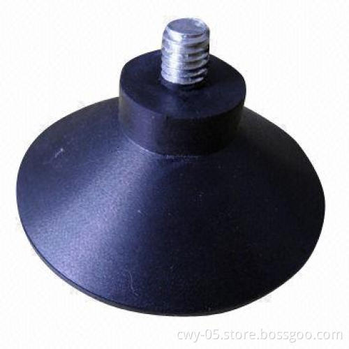Siilicone rubber suction cup with metal screw
